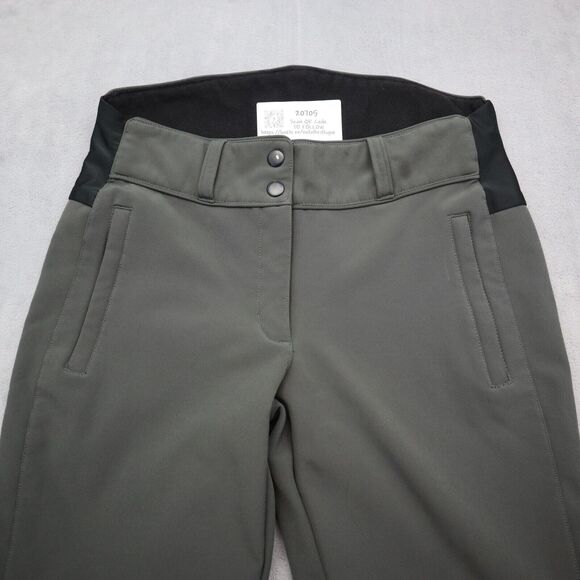 Polar Edge Ski Pants Womens S Gray Fleece Lined Flat Front Mid Rise With Pockets - Picture 11 of 16